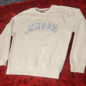 Jordan Men's Off-White Crewneck Sweater